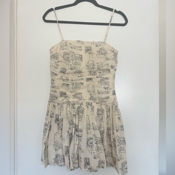 Abercrombie & Fitch Beige Strapless Dress - Picture 2 of 5